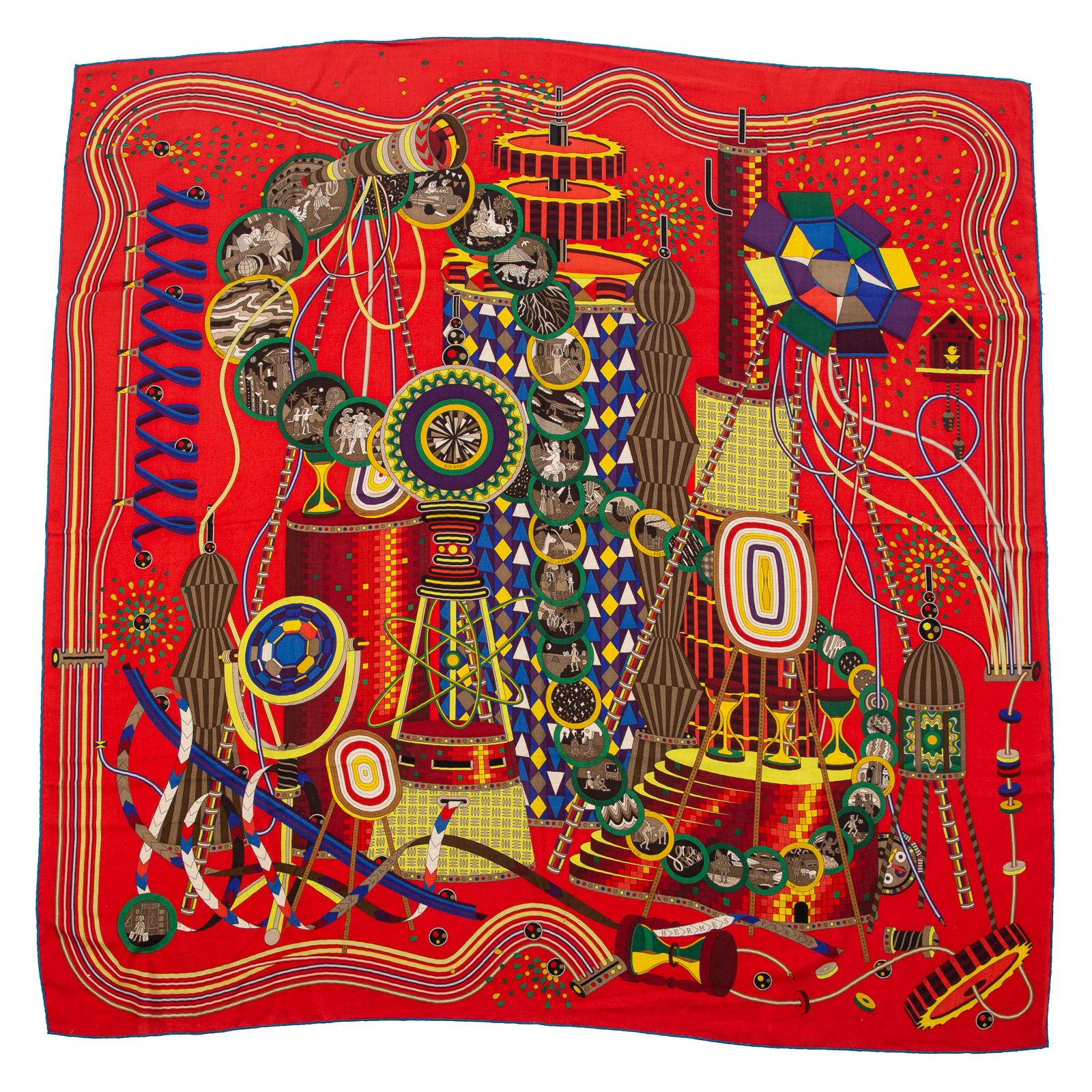 AN HERMES "BIG BANG" CASHMERE SHAWL