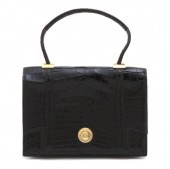 An Hermes Black Crocodile Bres