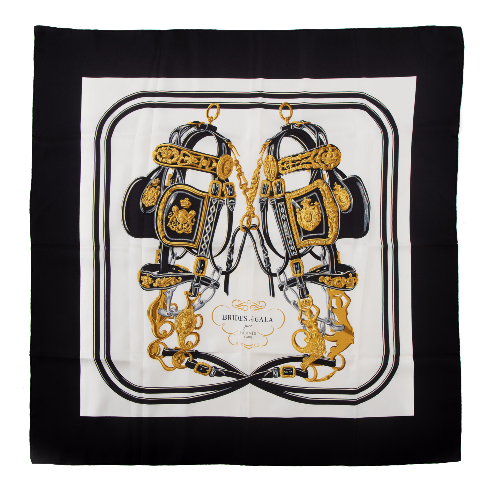 AN HERMES "BRIDES DE GALA" SCARF 90