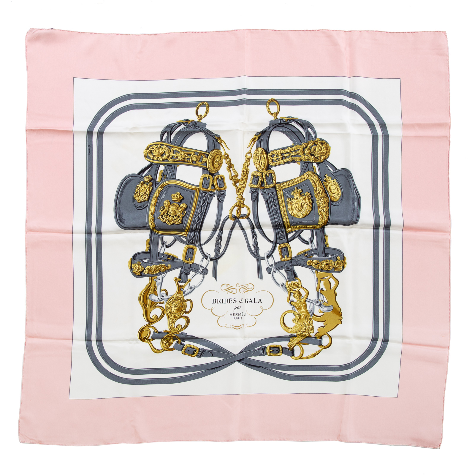 AN HERMES "BRIDES DE GALA" SCARF 90