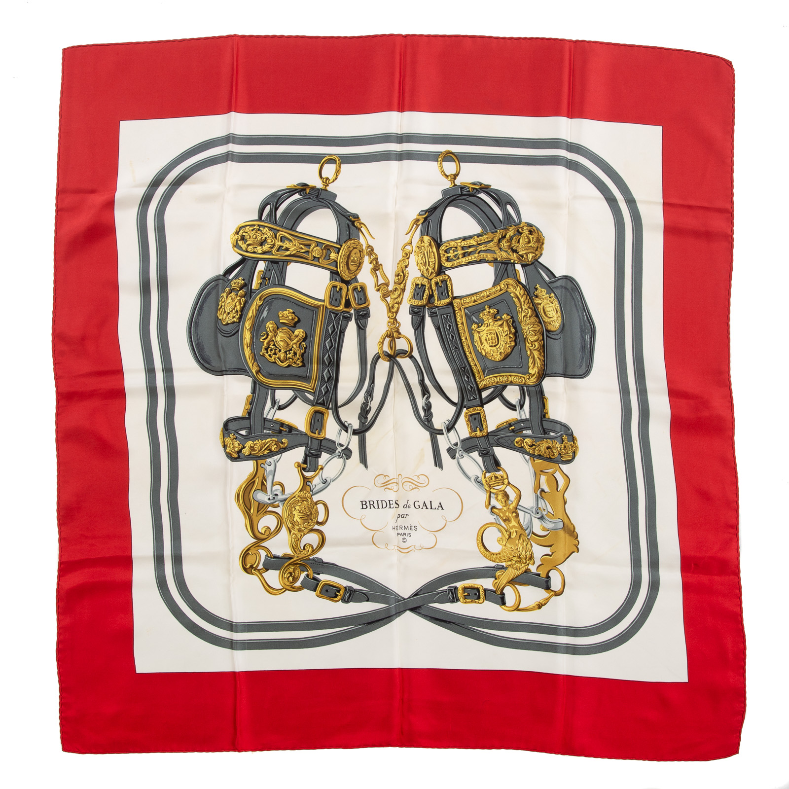 AN HERMES "BRIDES DE GALA" SCARF 90
