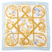 AN HERMES "CARAIBES" SCARF 90