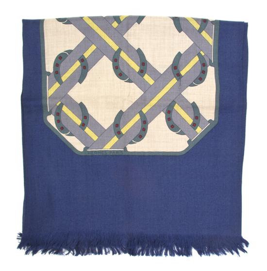 An Hermes Cashmere Silk Scarf in