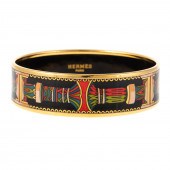 AN HERMES ENAMEL PILLARS MOTIF