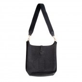 AN HERMES EVELYNE I GM A black