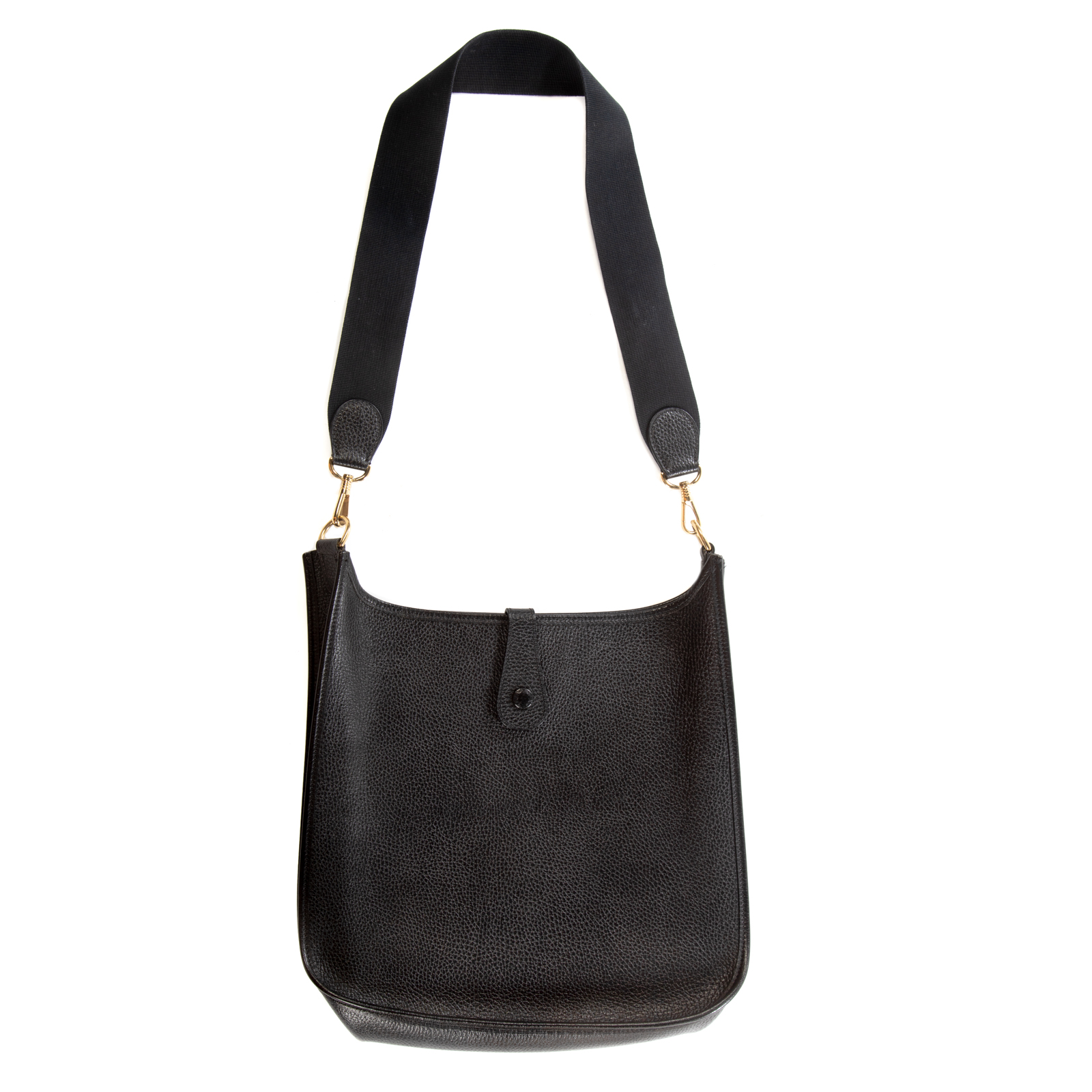 AN HERMES EVELYNE I GM A black Togo