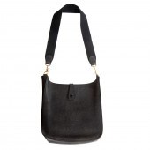 AN HERMES EVELYNE I GM A black