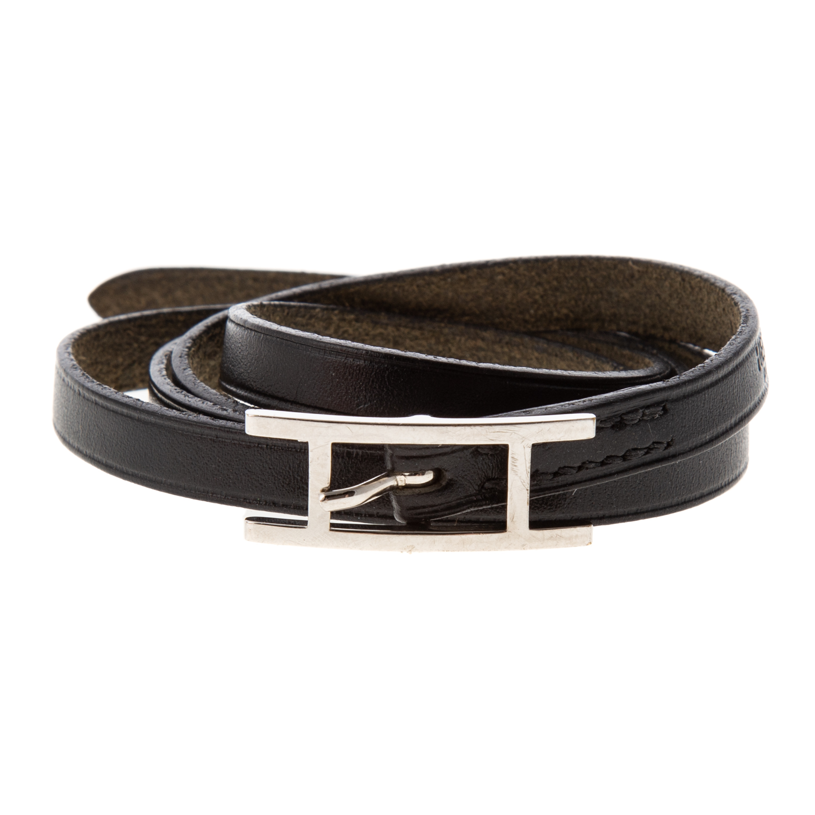 AN HERMES HAPI TRIPLE TOUR BRACELET