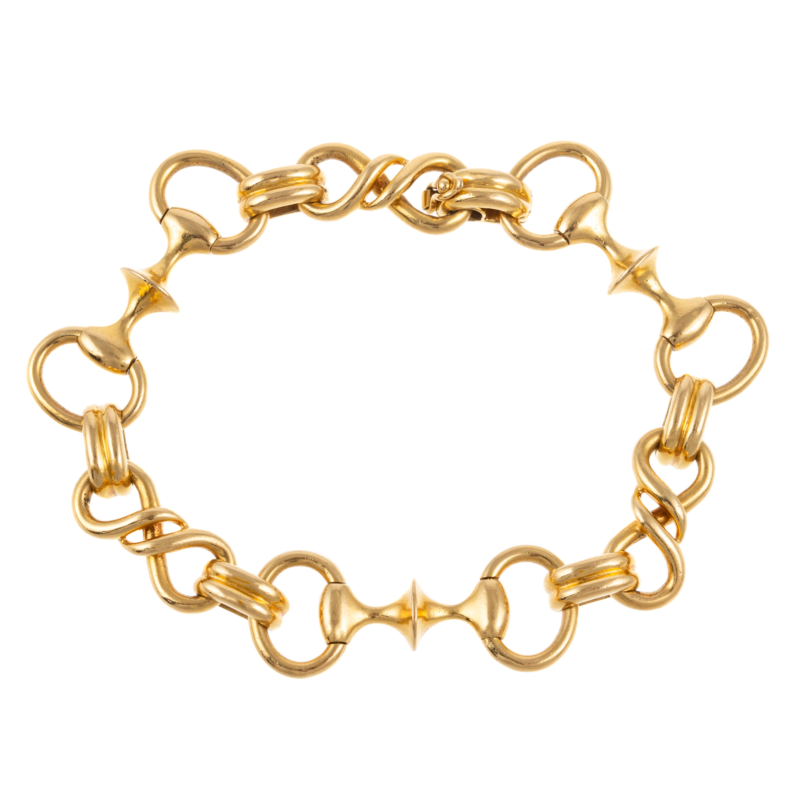 AN HERMES HORSE BIT BRACELET IN 18K