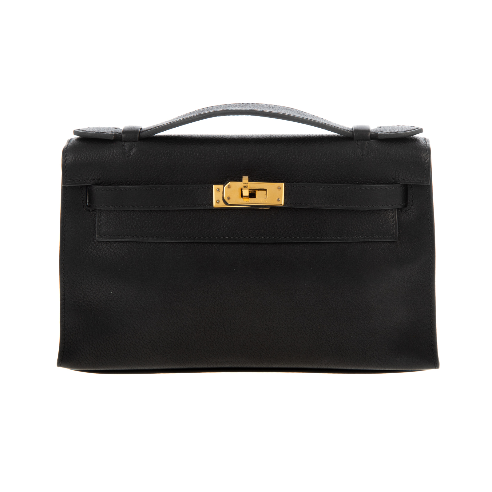 AN HERMES KELLY POCHETTE A Noir