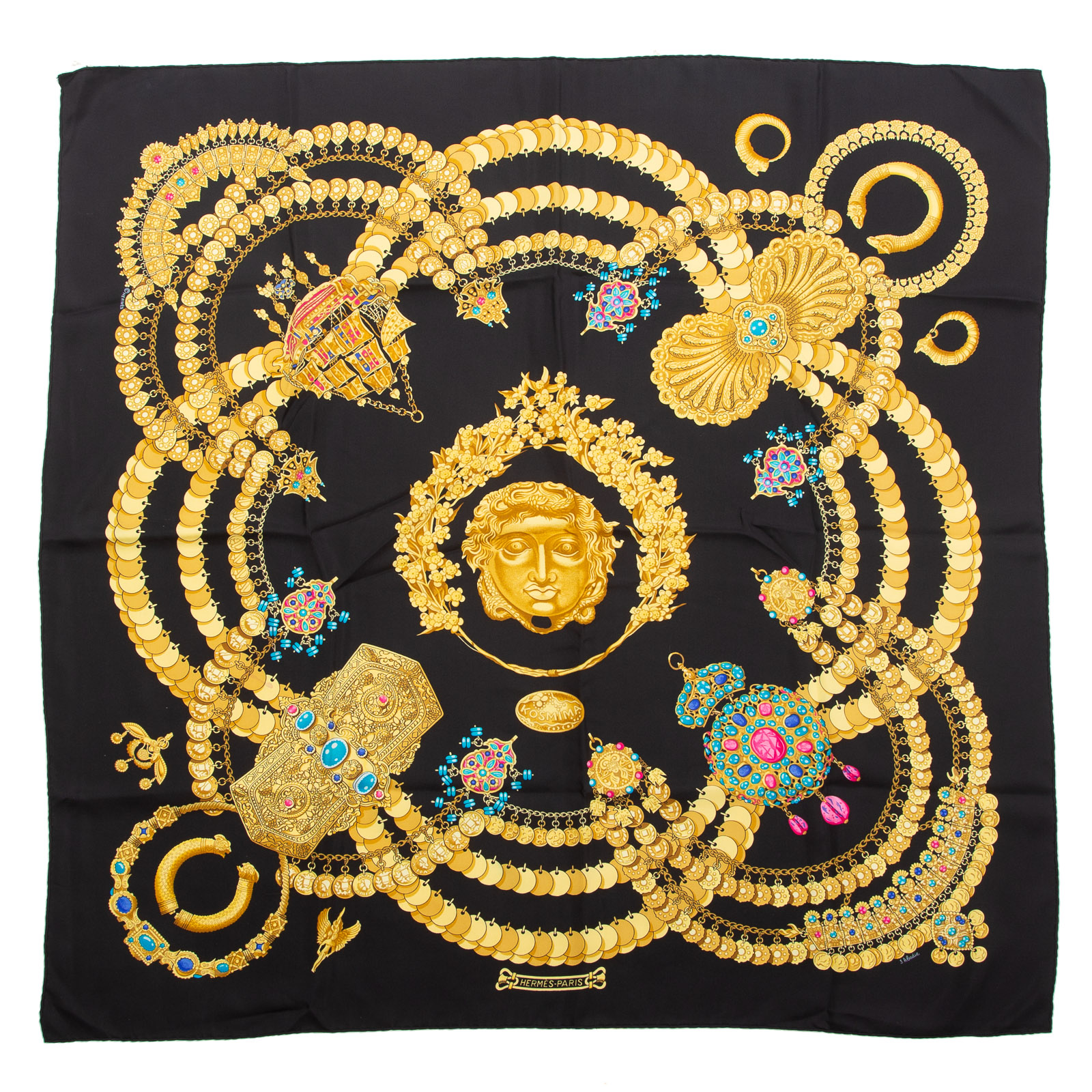 AN HERMES "KOSMIMA" SCARF 90