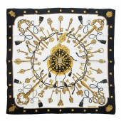 AN HERMES “LES CLES” SCARF 90