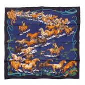 AN HERMES “LES MUSTANGS” SCARF