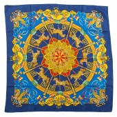 AN HERMES "LUNA PARK" SCARF 90