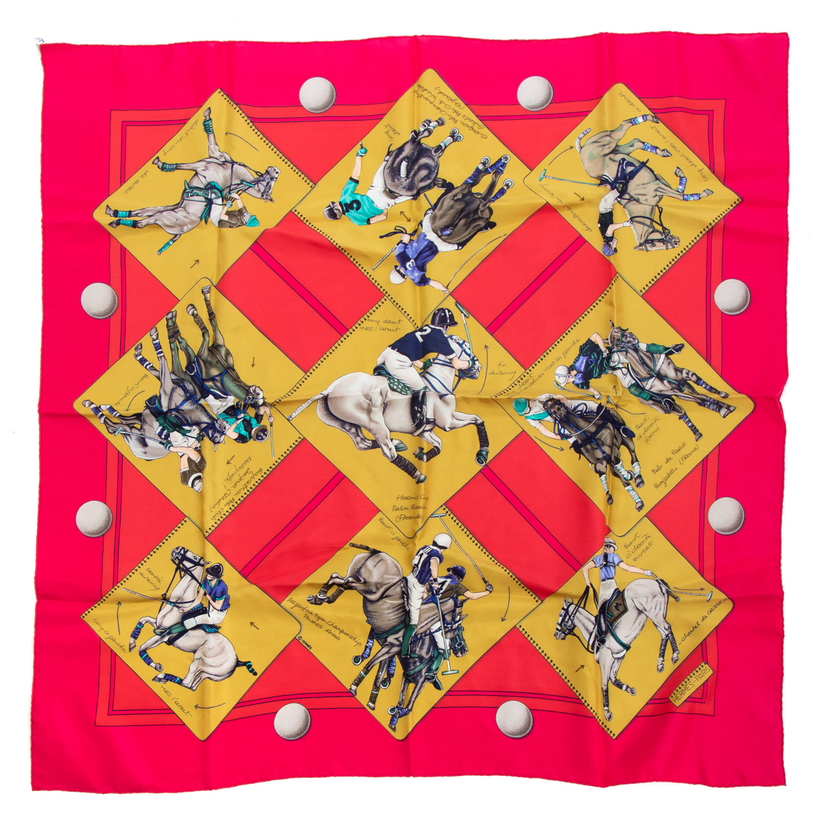 AN HERMES “PALM BEACH 1988.." SCARF