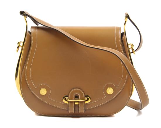 An Hermes 'Passeguide' Tan Calf Bag