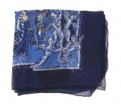An Hermes Sheer Silk Scarf in