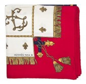 An Hermes Silk Scarf in a 'Vue
