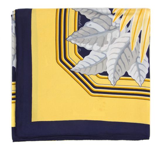 An Hermes Silk Scarf in a 'Les