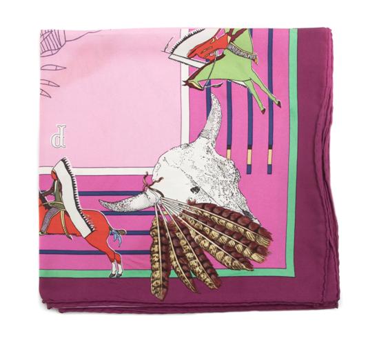 An Hermes Silk Scarf in a 'Pani
