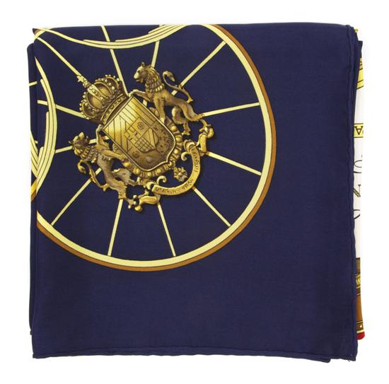 An Hermes Silk Scarf in a 'Springs'