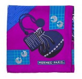 An Hermes Silk Scarf in a 'Kim