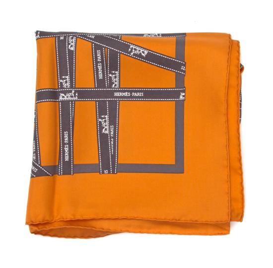 An Hermes Silk Scarf in an Hermes