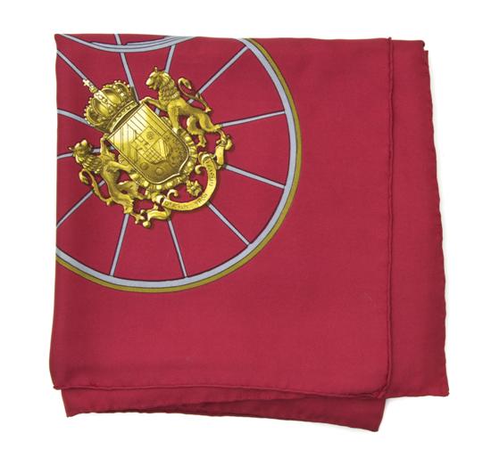 An Hermes Silk Scarf in a 'Springs'