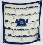 AN HERMES SILK SCARF: LES PONT