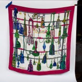 AN HERMES SILK SCARF: PASEMENT
