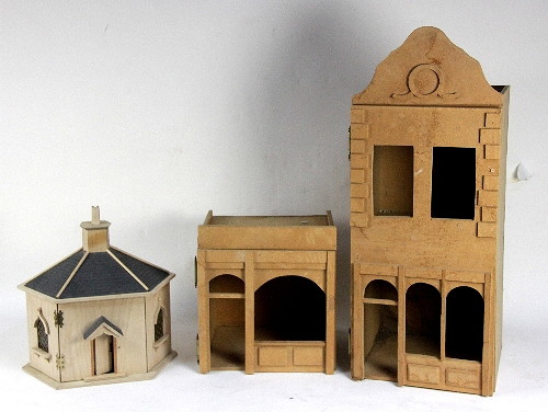 An hexagonal dolls house with