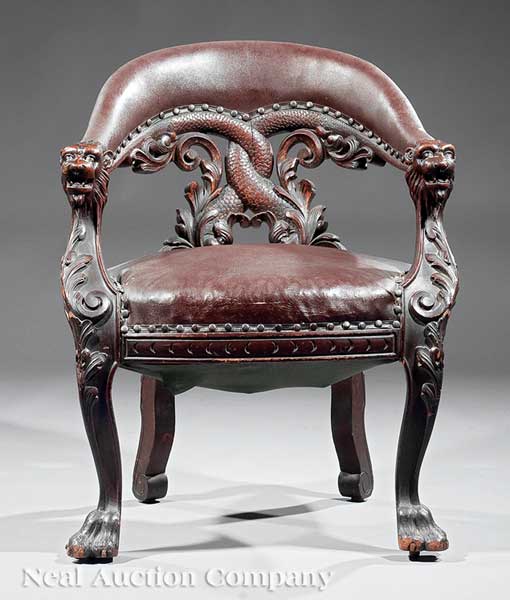 An Important American Rococo Walnut