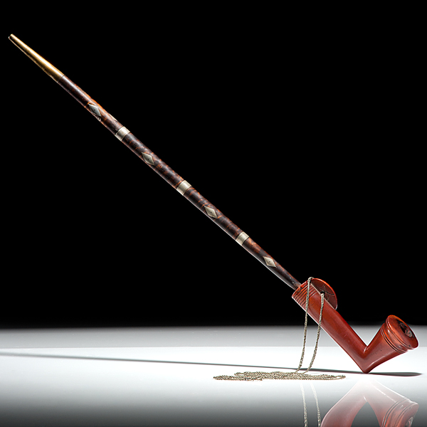 An Important Miami Pipe With Ties