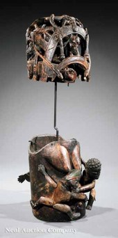 An Important Yoruba Carved and