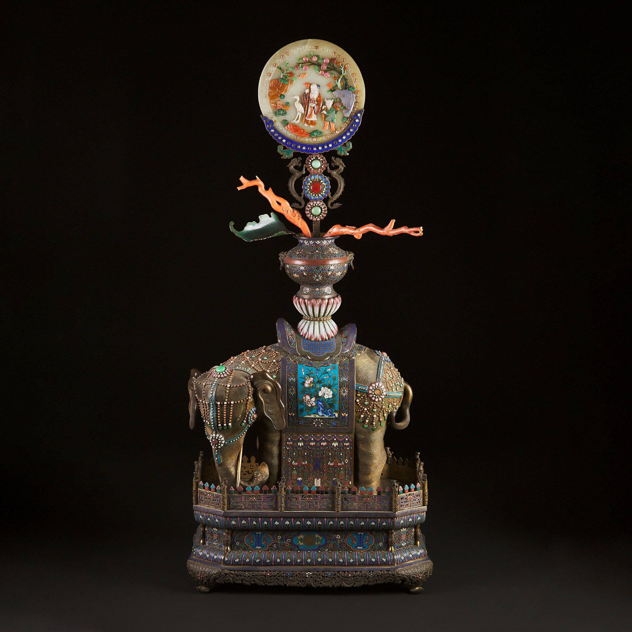 An Impressive Large Gilt-Copper and