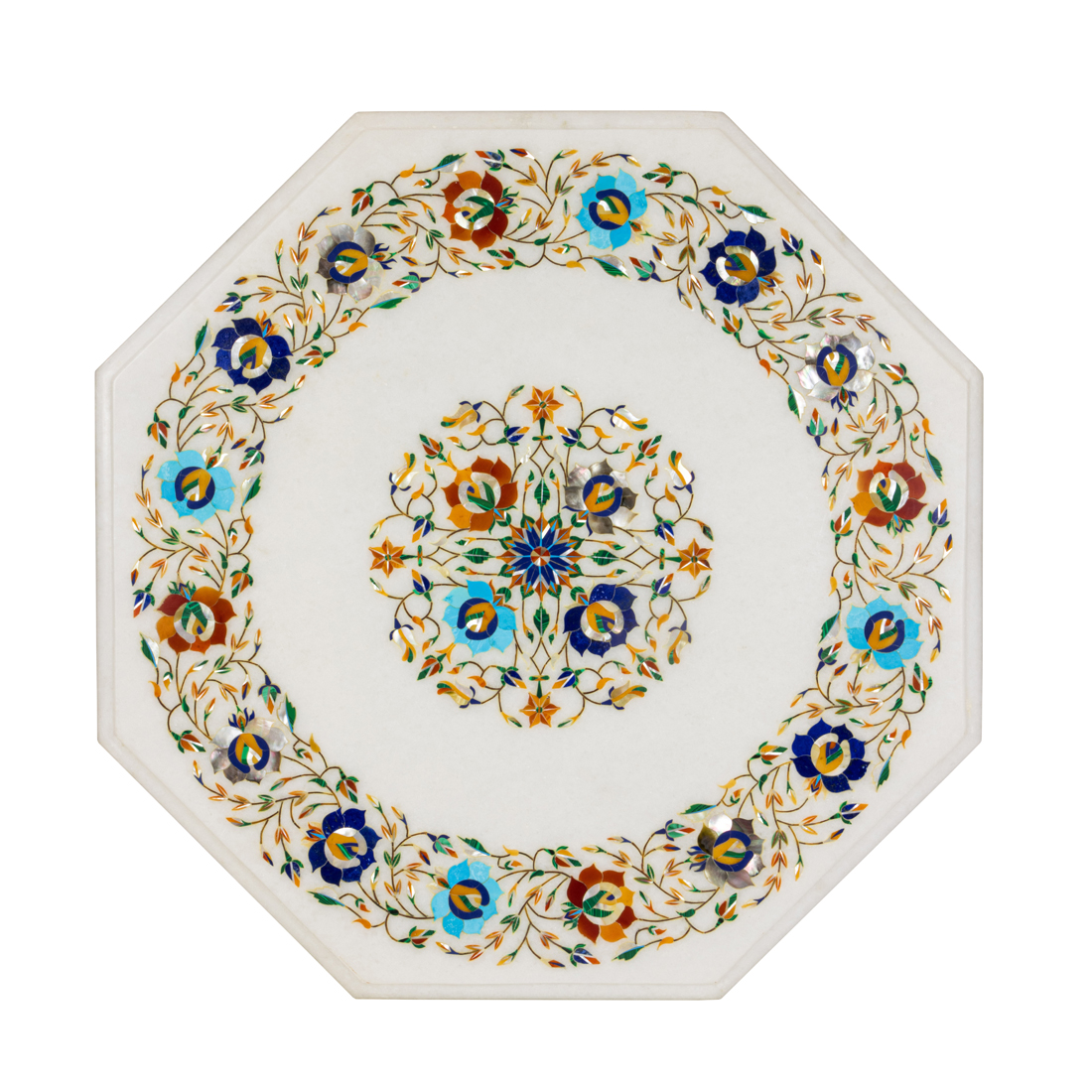 AN INDIAN AGRA PIETRA DURA MARBLE