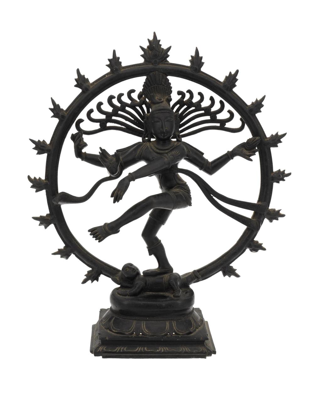 AN INDIAN BRONZE FIGURE OF