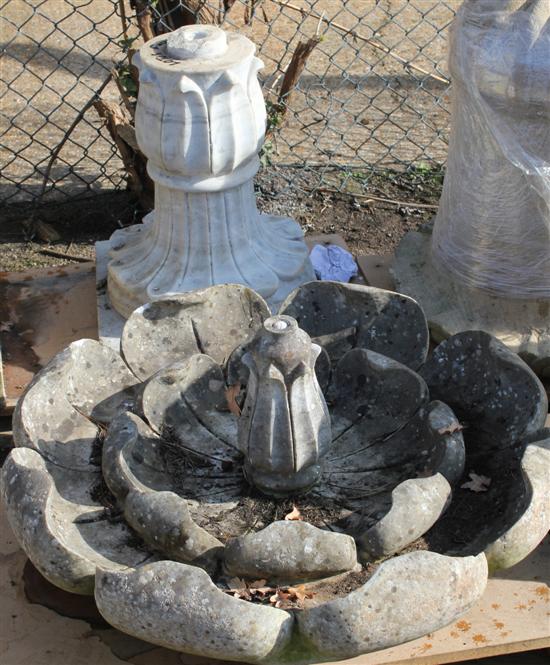 An Indian carved white marble