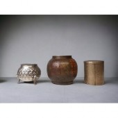 AN INDIAN CHISSELLED & COLOURE