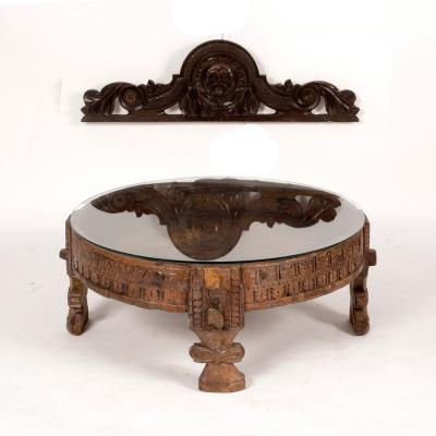 An Indian circular carved
