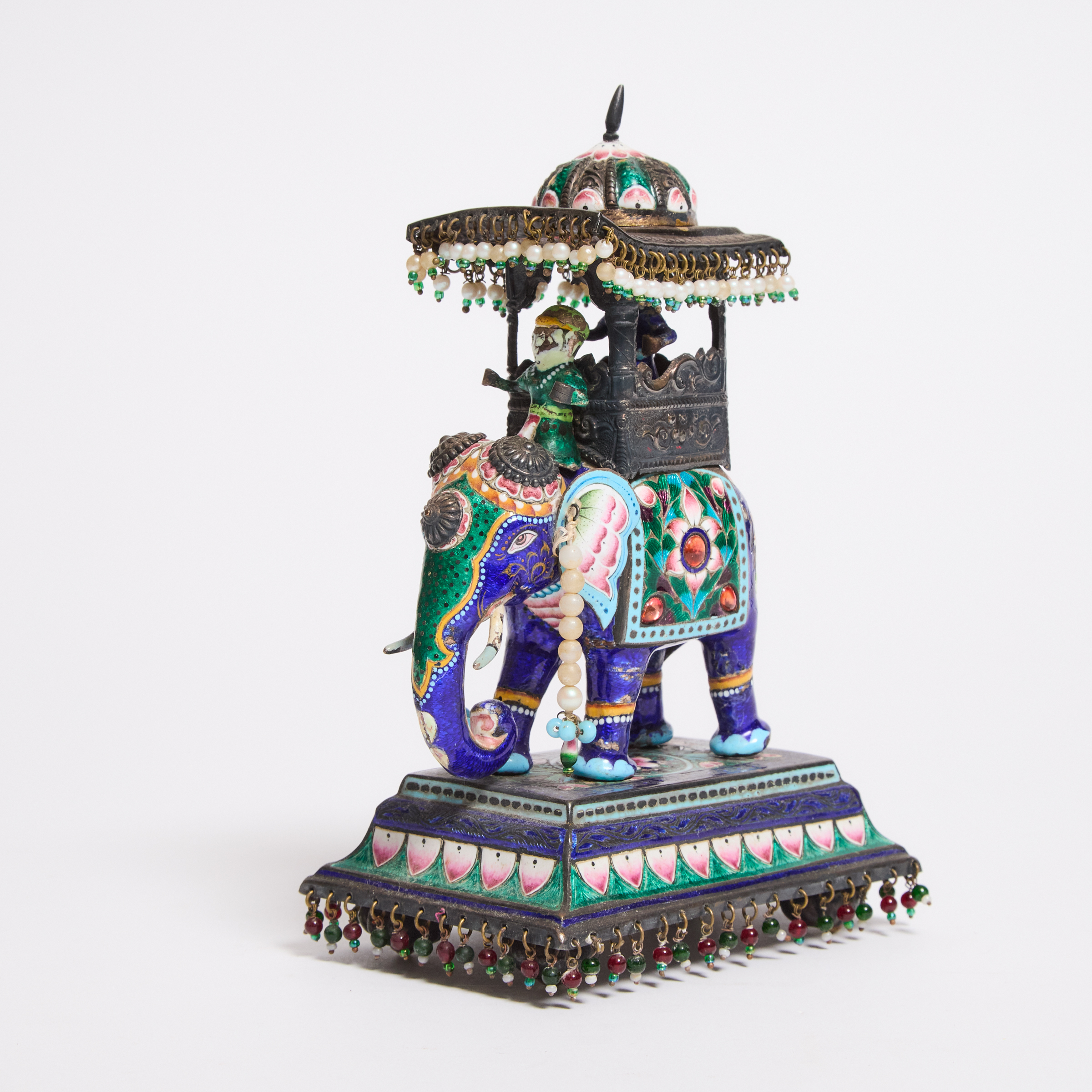 An Indian Enameled and Jeweled