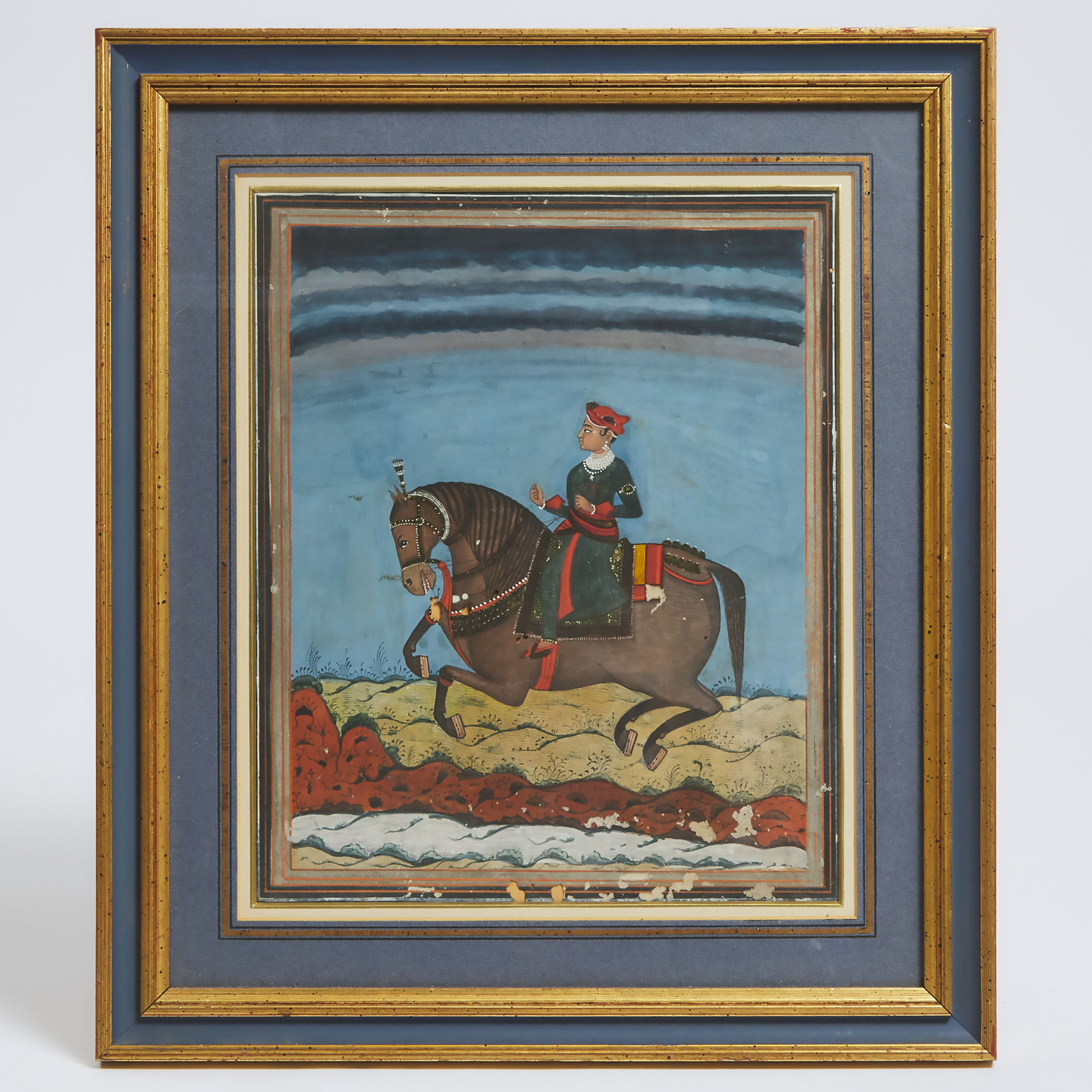 An Indian Equestrian Portrait of