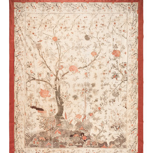 An Indian Export Chintz 'Tree of