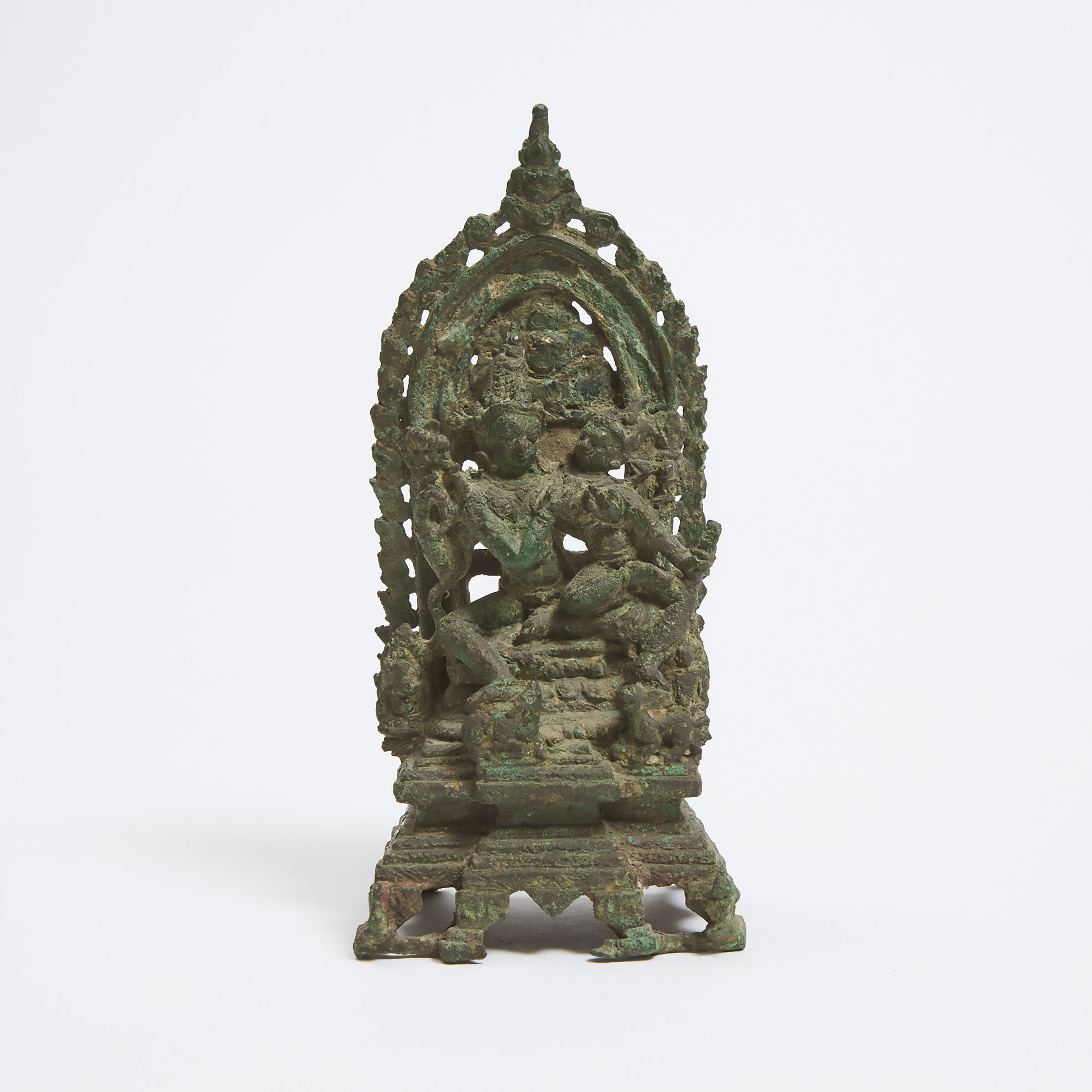 An Indian Gilt Bronze Figure of Uma