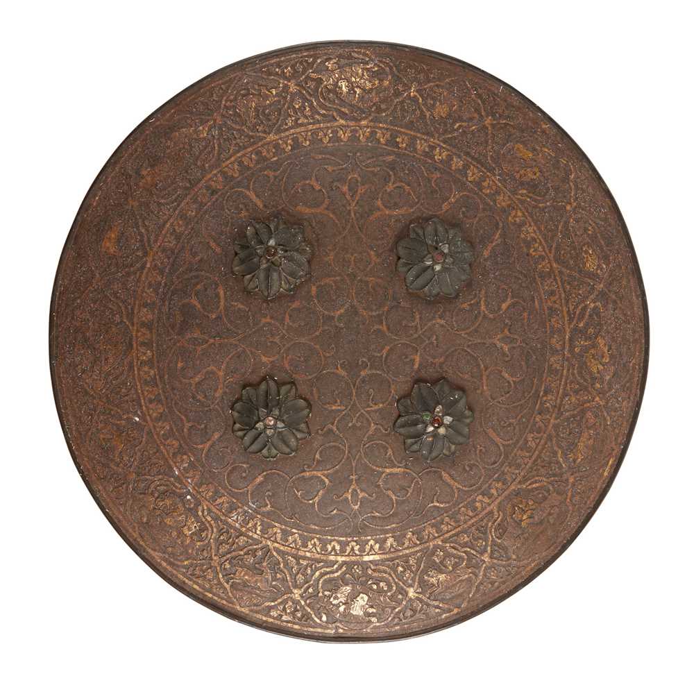AN INDIAN GOLD KOFTGARI STEEL