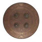 AN INDIAN GOLD KOFTGARI STEEL