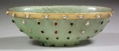 An Indian green hardstone and