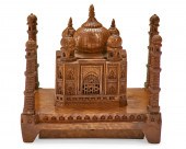 AN INDIAN HARDWOOD MODEL OF TH