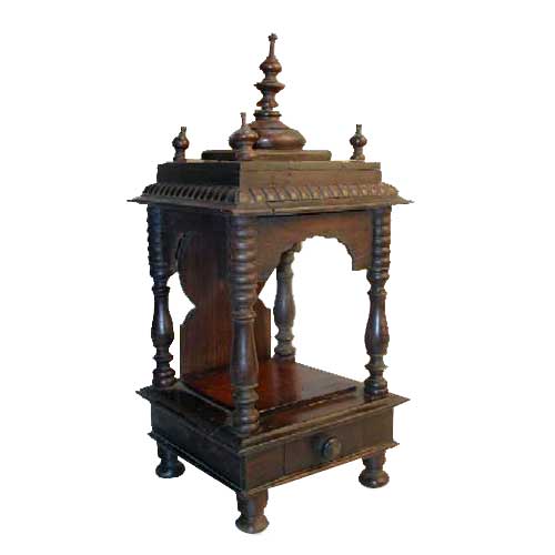 An Indian Hindu Rosewood Pooja