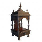 An Indian Hindu Rosewood Pooja